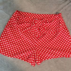 Disney LC Lauren Conrad Polka Dot Shorts Minnie XL